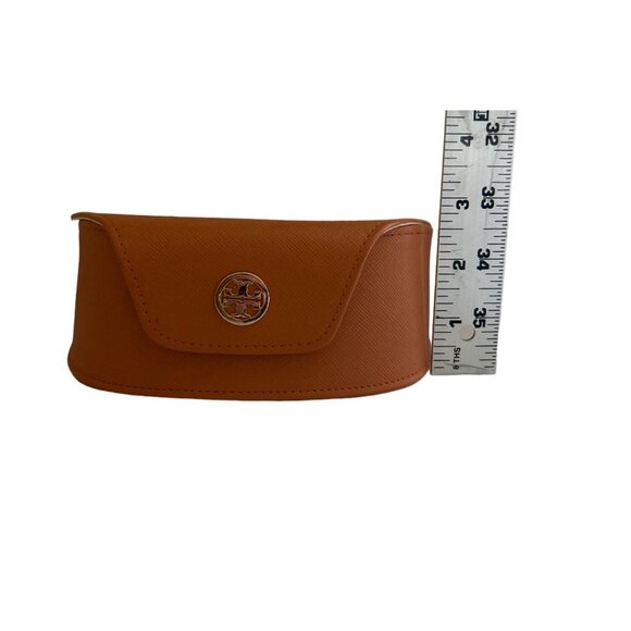 Tory Burch Orange Sunglasse Case With Snap Button Closure - Picture 6 of 7